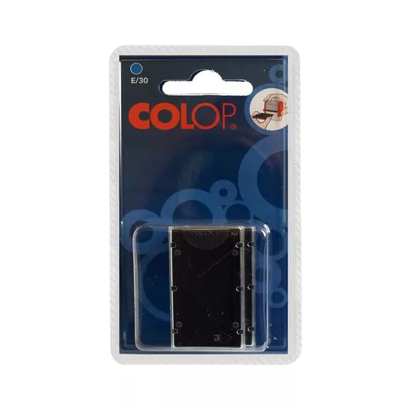Bélyegző cserepárna, 2 db/bliszter, COLOP "E/30", kék