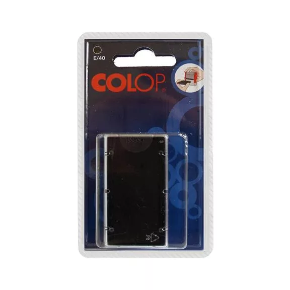 Bélyegző cserepárna, 2 db/bliszter, COLOP "E/40", fekete