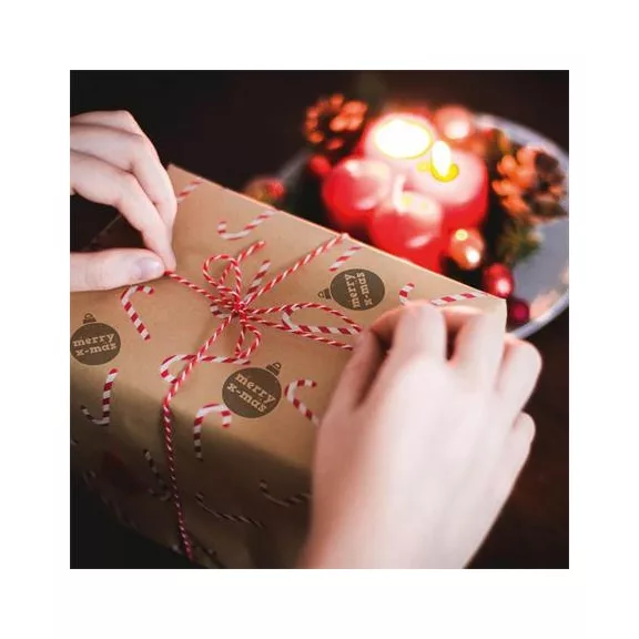 Bélyegző, kirakós, 10 motívummal, "Nio Karácsony", fehér ház, fekete párnával