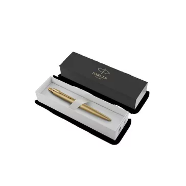   Golyóstoll, 0,7 mm, nyomógombos, arany színű klip, arany tolltest, PARKER, "Royal Jotter XL", kék