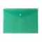 Irattartó tasak, A4, PP, patentos, VICTORIA OFFICE, zöld