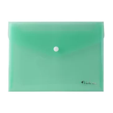 Irattartó tasak, A5, PP, patentos, VICTORIA OFFICE, zöld