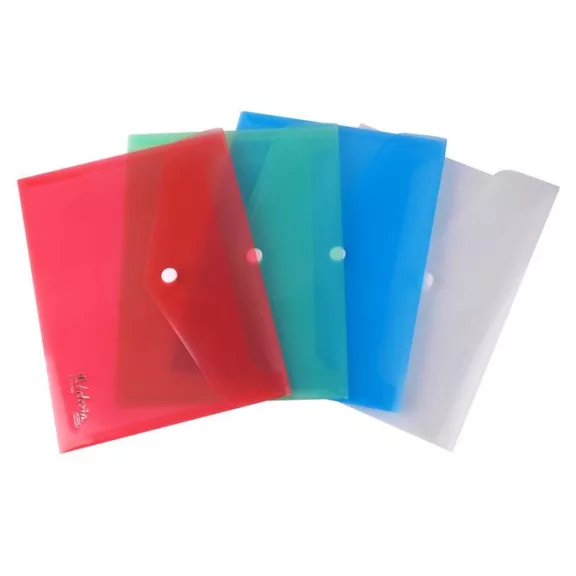 Irattartó tasak, A5, PP, patentos, VICTORIA OFFICE, zöld