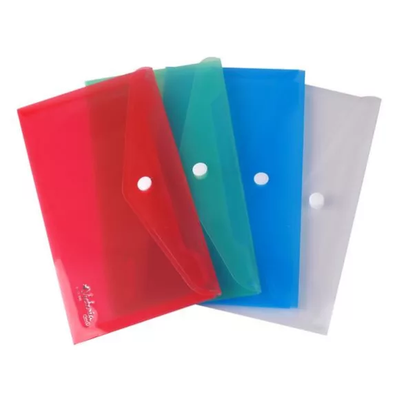 Irattartó tasak, DL, PP, patentos, VICTORIA OFFICE, áttetsző