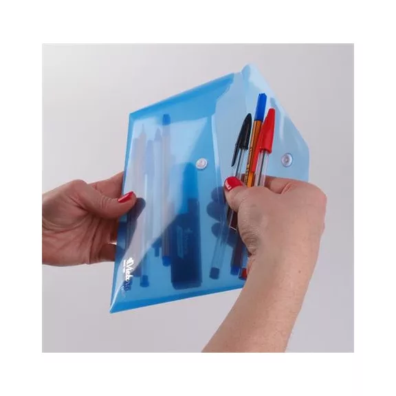 Irattartó tasak, DL, PP, patentos, VICTORIA OFFICE, kék