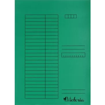 Gyorsfűző, karton, A4, VICTORIA OFFICE, zöld