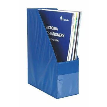 Iratpapucs, PVC, 95 mm, VICTORIA OFFICE, kék