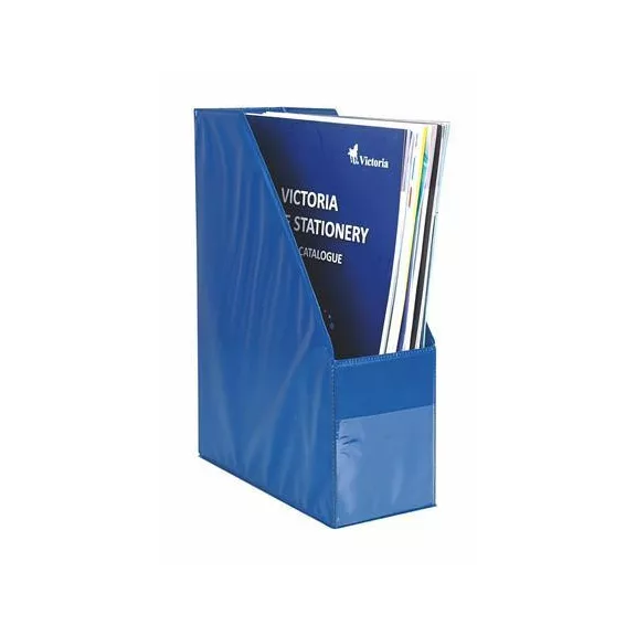 Iratpapucs, PVC, 95 mm, VICTORIA OFFICE, kék