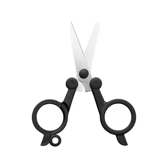 Olló, összecsukható, 11 cm, FISKARS "Functional Form Renew", fekete
