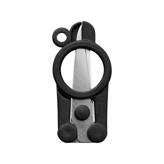Olló, összecsukható, 11 cm, FISKARS "Functional Form Renew", fekete