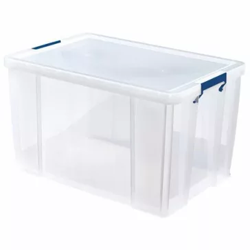   Műanyag tároló doboz, átlátszó, 85 liter, FELLOWES, "ProStore™"