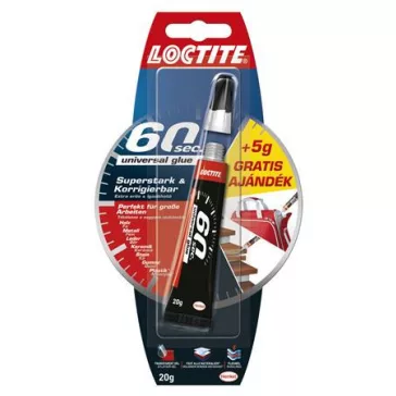   Ragasztó, általános, 20 g, HENKEL "Loctite 60 sec."