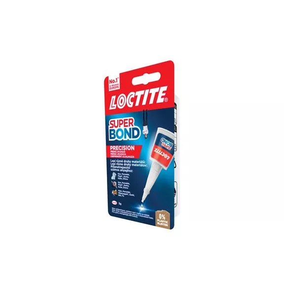 Pillanatragasztó, 5 g, HENKEL "Loctite Super Bond Precision"