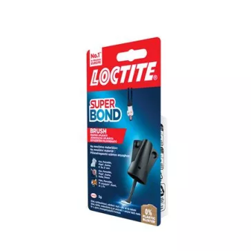   Pillanatragasztó, ecsetes, 5 g, HENKEL "Loctite Super Bond"