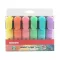 Szövegkiemelő készlet, 0,5-5 mm, KORES "Bright Liner Plus Pastel", 6 különböző szín