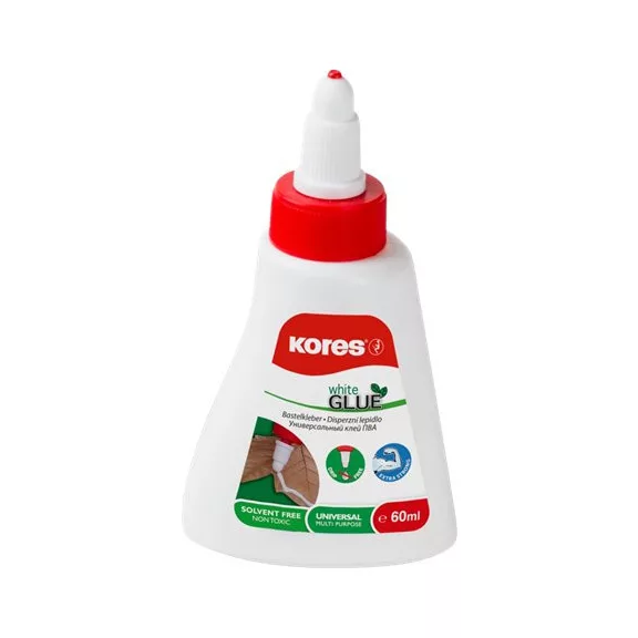 Hobbiragasztó, 60 ml, KORES "White Glue"