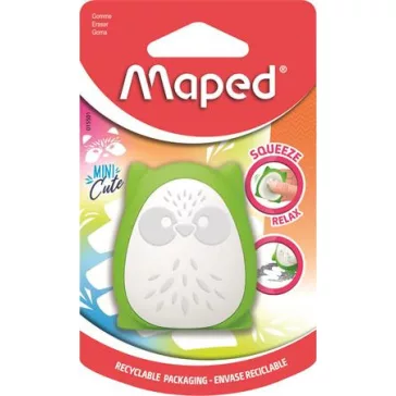   Stresszoldó radír, MAPED "Mini Cute", vegyes színek