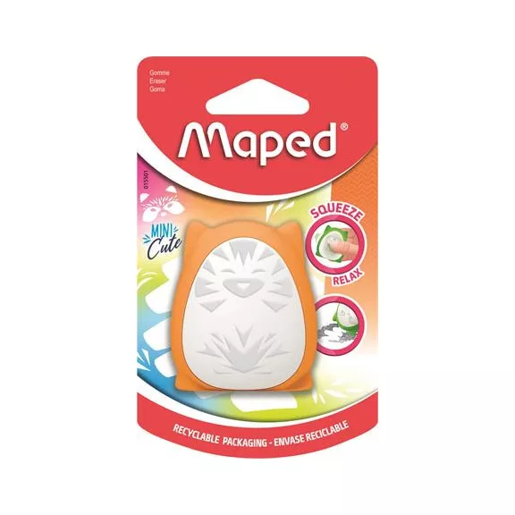Stresszoldó radír, MAPED "Mini Cute", vegyes színek