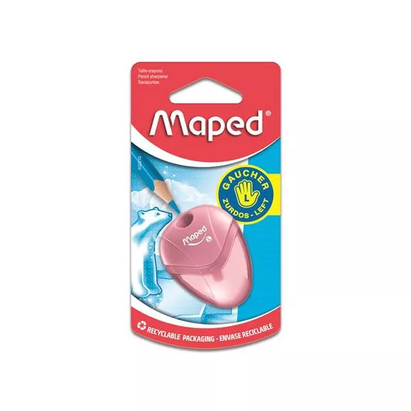 Hegyező, egylyukú, tartályos, balkezes, MAPED "I-Gloo", vegyes színek