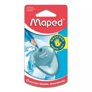   Hegyező, egylyukú, tartályos, balkezes, MAPED "I-Gloo", vegyes színek