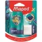 Hegyező és radír, kétlyukú, tartályos, pótradírral, MAPED "Connect Dragon", sárkány