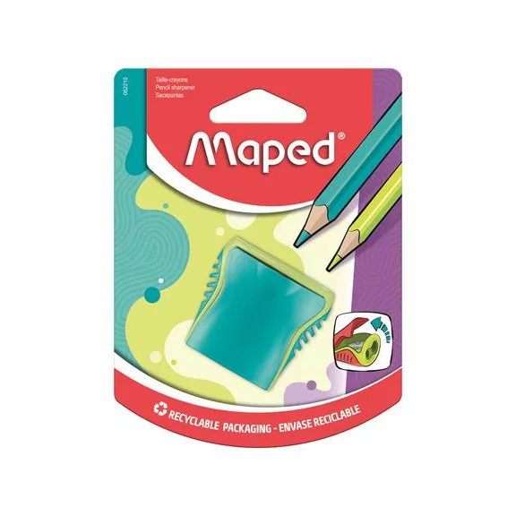 Hegyező, kétlyukú, tartályos, MAPED "Boogy", vegyes színek