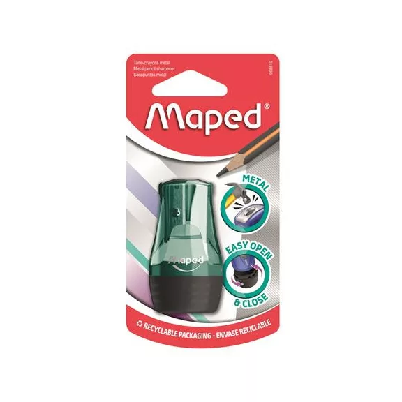 Hegyező, egylyukú, tartályos, MAPED "Tonic", vegyes színek