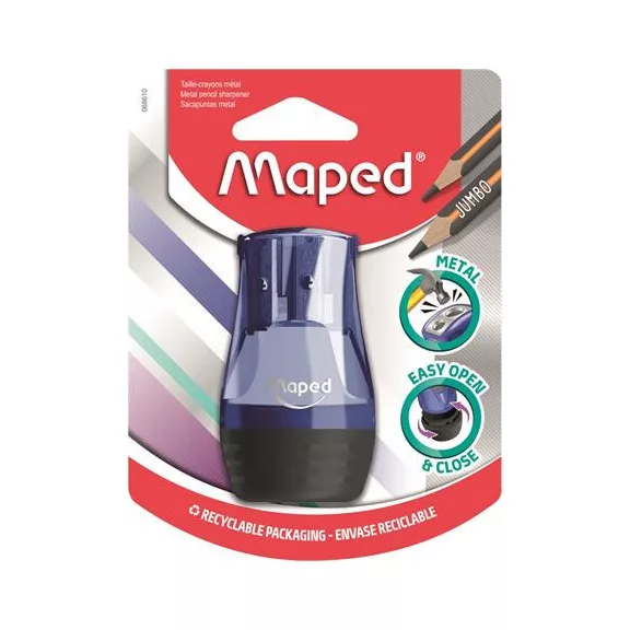 Hegyező, kétlyukú, tartályos, MAPED "Tonic", vegyes színek