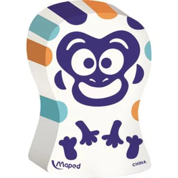   Radír, vegyes minták, MAPED "Ergo Fun Multicolor"