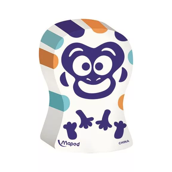 Radír, vegyes minták, MAPED "Ergo Fun Multicolor"