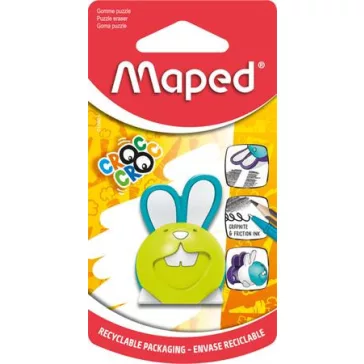   Puzzle radír, MAPED "Croc Croc Puzzle", nyuszi, vegyes színek