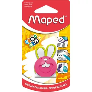   Puzzle radír, MAPED "Croc Croc Puzzle", nyuszi, vegyes színek