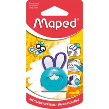   Puzzle radír, MAPED "Croc Croc Puzzle", nyuszi, vegyes színek