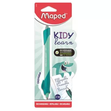   Írástanuló rollertoll, 0,7 mm, radírozható, MAPED "KIDY Learn MAGIC", cápa, türkiz