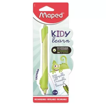   Írástanuló rollertoll, 0,7 mm, radírozható, MAPED "KIDY Learn MAGIC", kaméleon, zöld