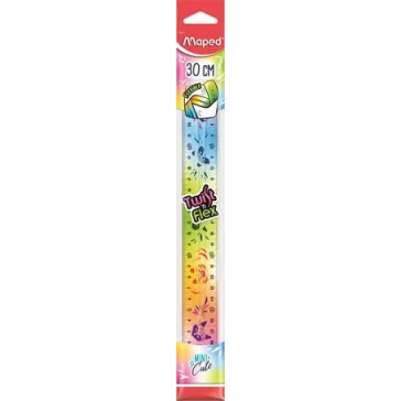   Vonalzó, műanyag, törhetetlen, 30 cm, MAPED "Mini Cute Twist 'n Flex"