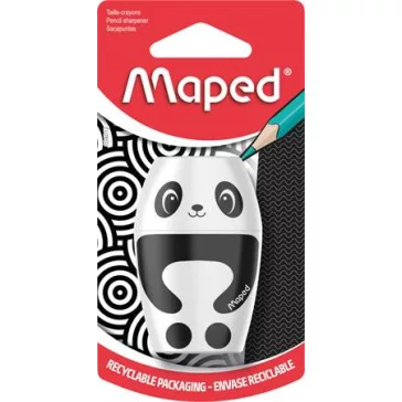   Hegyező, egylyukú, tartályos, MAPED "Shakky Fancy", panda és pingvin, vegyes formák