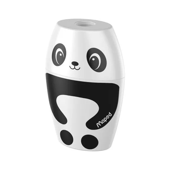 Hegyező, egylyukú, tartályos, MAPED "Shakky Fancy", panda és pingvin, vegyes formák