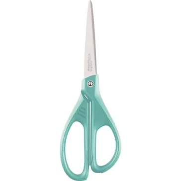   Olló, irodai, 21 cm, MAPED "Essentials Green", türkizkék