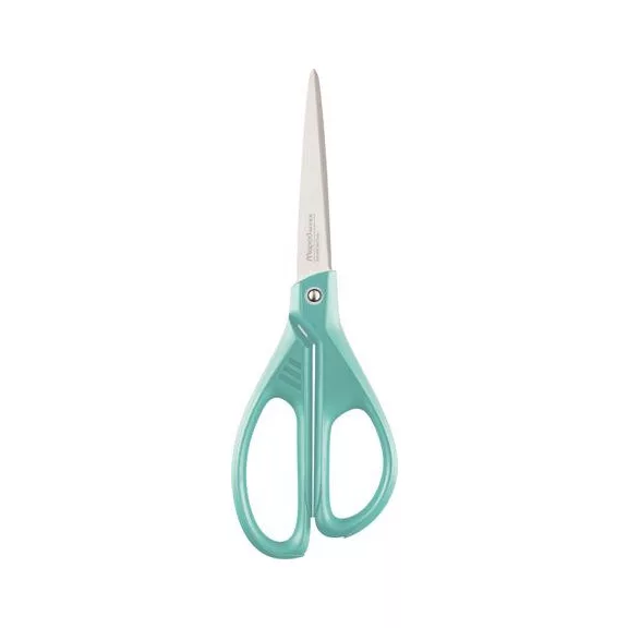Olló, irodai, 21 cm, MAPED "Essentials Green", türkizkék
