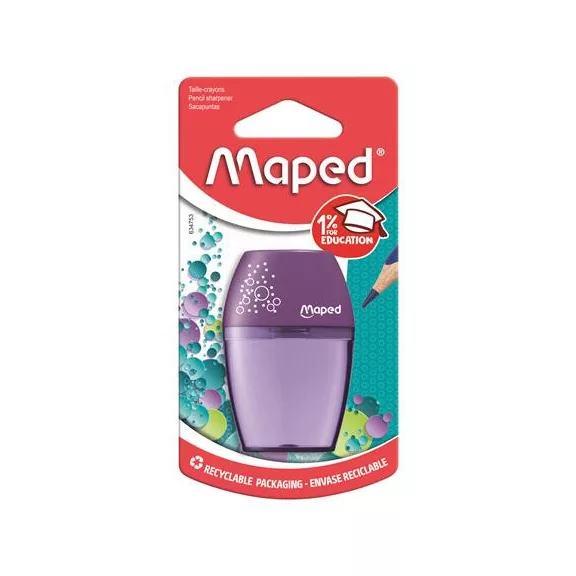 Hegyező, egylyukú, tartályos, MAPED "Shaker", vegyes színek