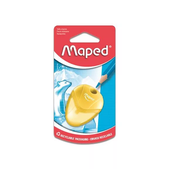 Hegyező, egylyukú, tartályos, MAPED "I-Gloo", vegyes színek Hegyező, egylyukú, tartályos, MAPED "I-Gloo", vegyes színek