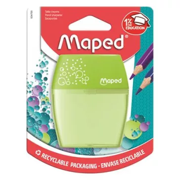   Hegyező, kétlyukú, tartályos, MAPED "Shaker", vegyes színek