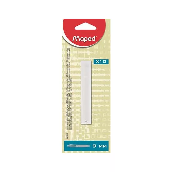 Pótkés 9 mm-es univerzális késhez, MAPED, 10 db/bliszter
