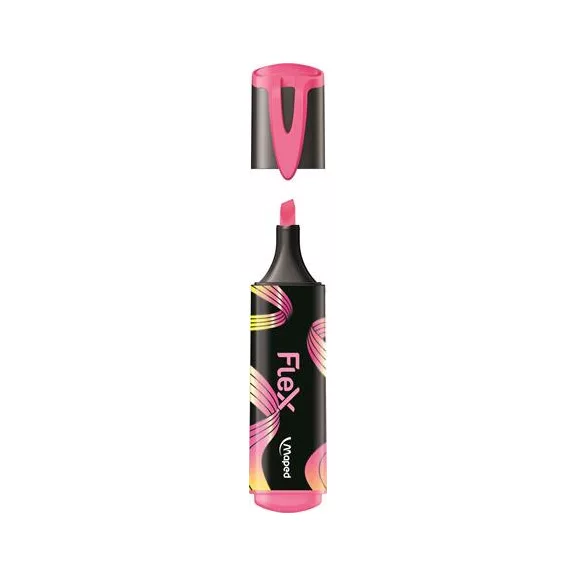 Szövegkiemelő készlet, 1-5 mm, MAPED "Fluo Peps Flex", 4 különböző szín