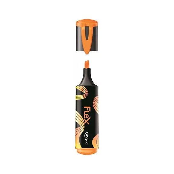 Szövegkiemelő készlet, 1-5 mm, MAPED "Fluo Peps Flex", 4 különböző szín