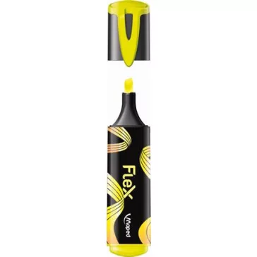   Szövegkiemelő, 1-5 mm, MAPED "Fluo Peps Flex", sárga