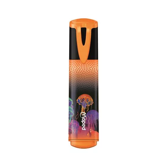 Szövegkiemelő készlet, 1-5 mm, MAPED "Deepsea Paradise Fluo Peps", 4 különböző szín