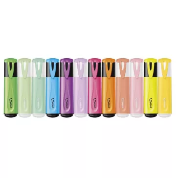   Szövegkiemelő készlet, 1-5 mm, MAPED "Fluo Peps Assorted", 12 különböző szín