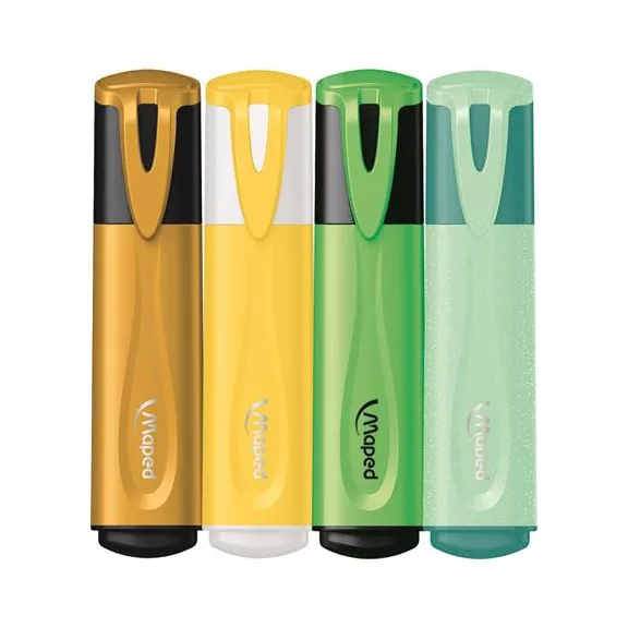 Szövegkiemelő készlet, 1-5 mm, MAPED "Fluo Peps Assorted", vegyes színek